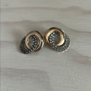 Elegant Gold and Silver Knot Earrings